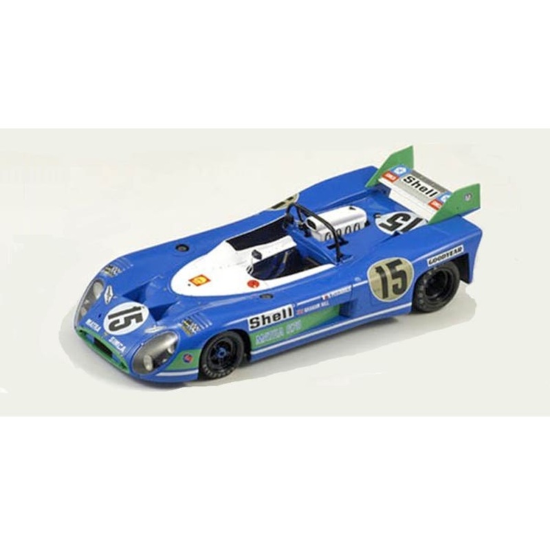 Matra Simca MS 670 No.15 Winner 24H Le Mans 1972 – H. Pescarolo – G. Hill – With Acrylic Cover – 1:18 Scale Resin Model Car