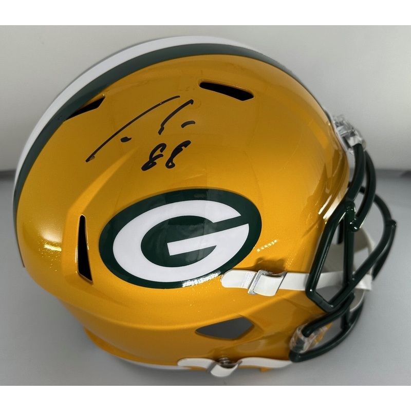 Packers LUKE MUSGRAVE Signed Riddell Full Size Replica Speed Helmet AUTO – FAN