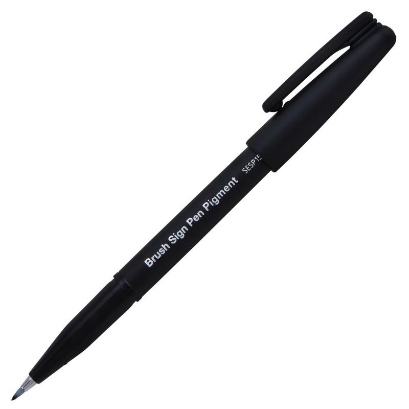 Pentel Arts Sign Pen Brush Sepia