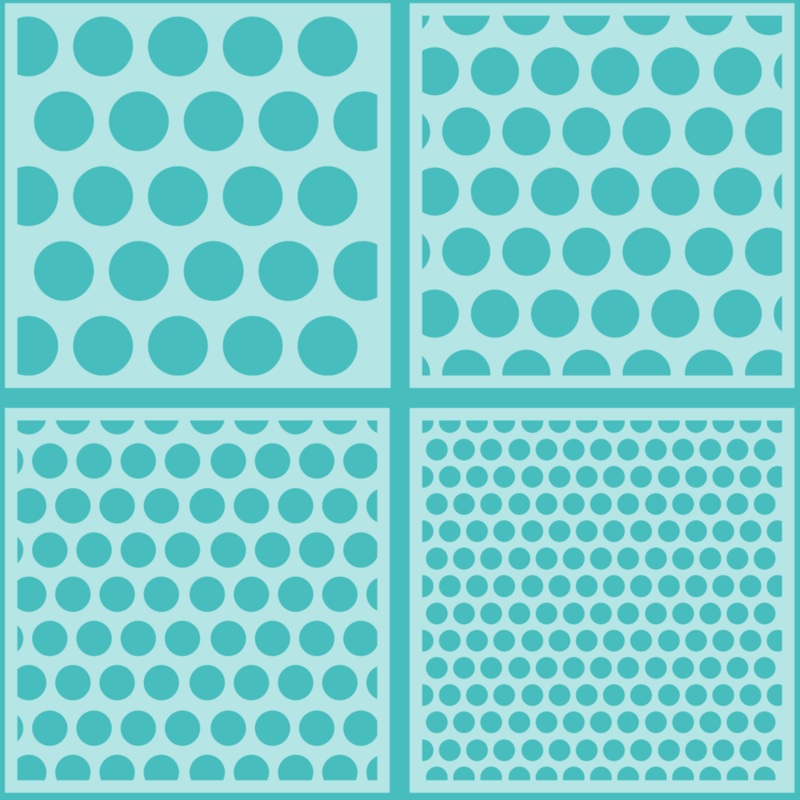 Polka Dot – Set of 4 – 6×6 Background Stencils – Retiring