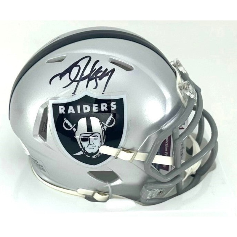 Raiders Legend BO JACKSON Signed Riddell Speed Mini Helmet AUTO – JSA