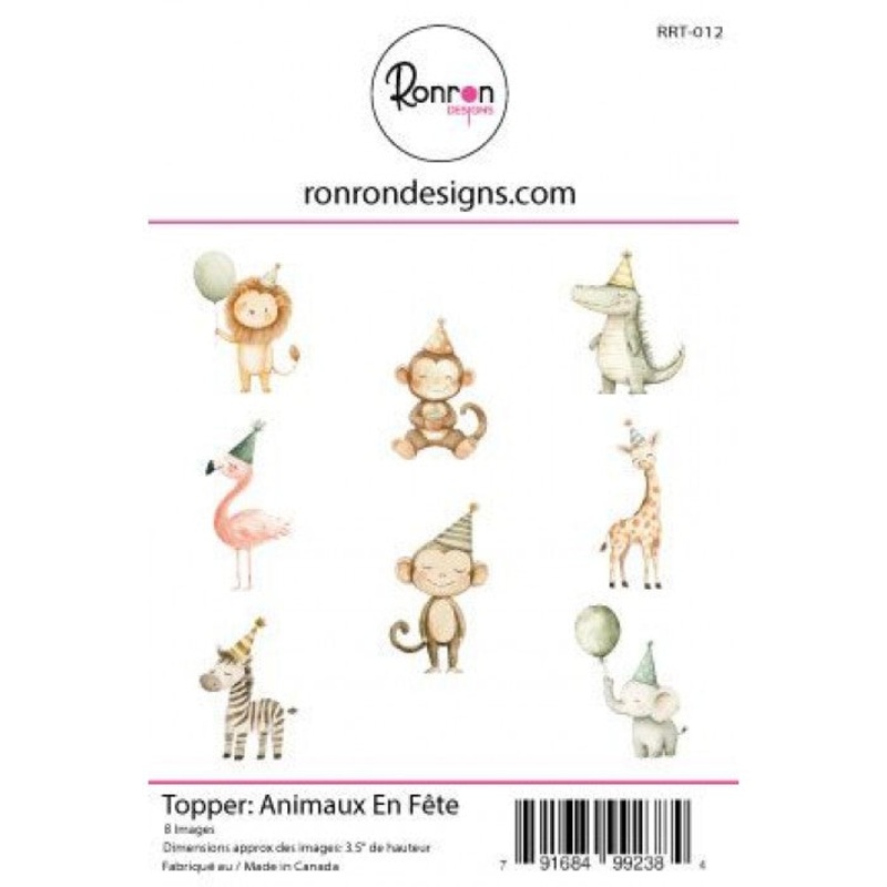 Ronron designs -Topper:   Animaux En Fte