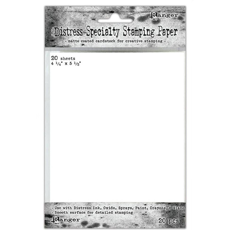 Tim Holtz Distress Specialty Stamping Paper 20/Pkg 4.25 X 5.5 Sheets