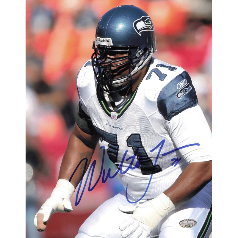 Walter Jones Autographed Signed 8×10 Photo Seattle Seahawks MCS Holo #63295