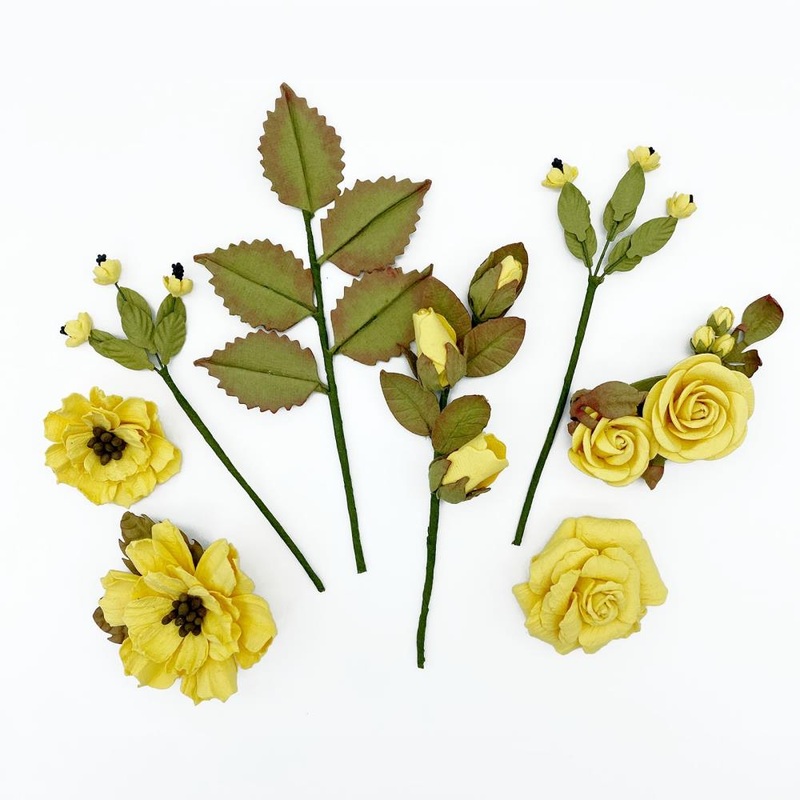 49 And Market Nature’s Bounty Paper Flowers Canary