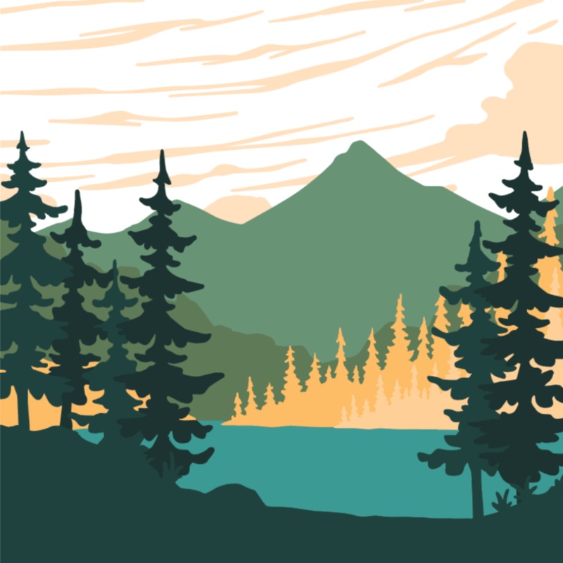 At The Lake – Set Of 6 – 6×6 Layering Stencils