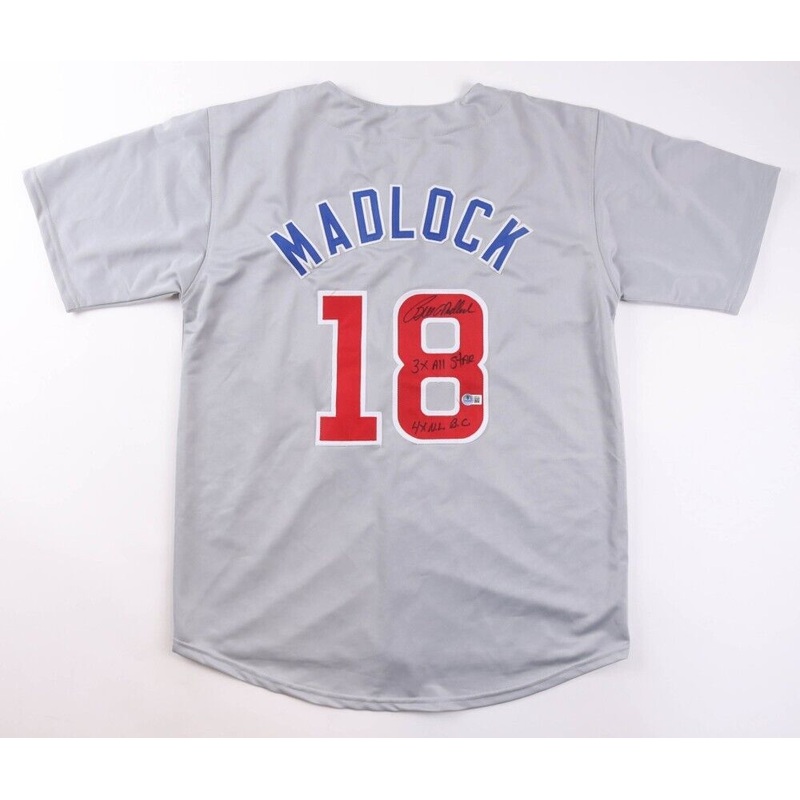 Bill Madlock Signed Chicago Cubs Jersey Inscribed 3xAll Star & 4xNL BC (Beckett)