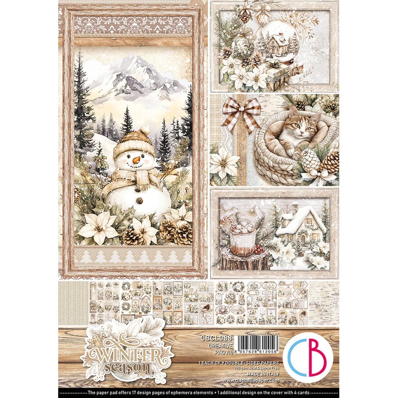 Ciao Bella – Winter Season Creative Pad A4 9/Pkg
