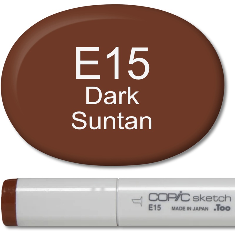 Copic Sketch Marker – E15 Earthenware previously Dark Suntan