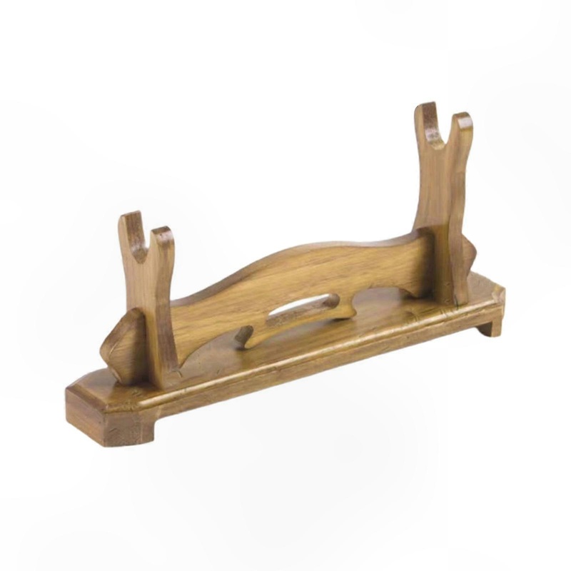 Decorative Wood Stand for Weapon Display, Holiday Home Party Accessory