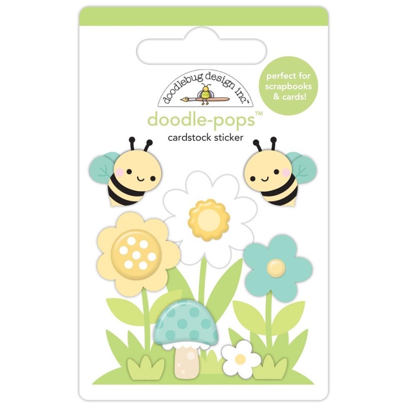Doodlebug Doodle-Pops 3D Stickers – Bee-utiful Garden