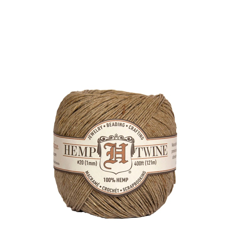 Hemptique Hemp Twine Balls Natural 400FT/121M