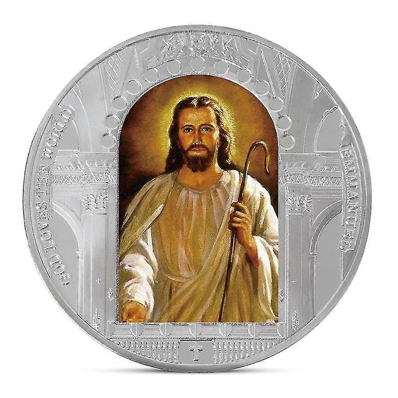 Jesus Commemorative Coins Collection Christ Religion Souvenir Challenge Coin Religious Badge For Easter Home Decorations