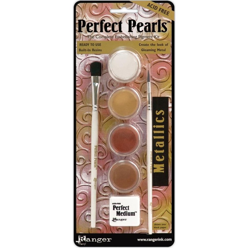 Ranger Perfect Pearls Pigment Kit – Metallics 7 Pc Set