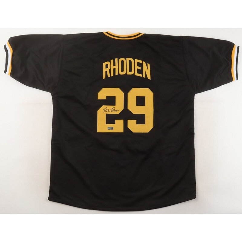 Rick Rhoden Signed Pittsburgh Pirates Jersey (TSE) 2xAll Star Pitcher 1976 & 86
