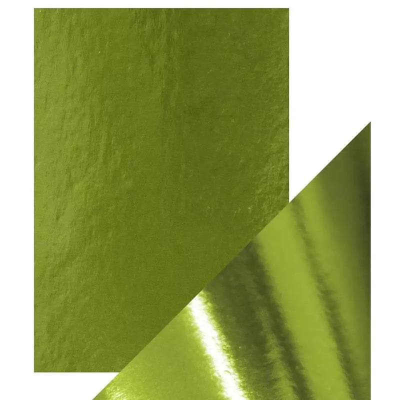 Craft Perfect Mirror Card – 8.5×11 5/pkg – Holly Green
