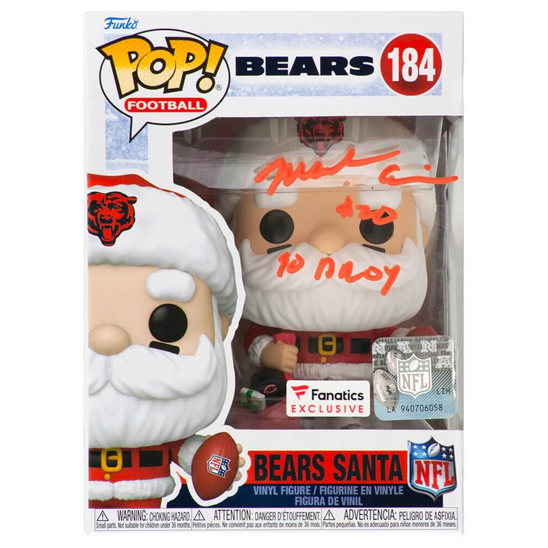Mark Carrier Signed Bears SANTA Funko Pop Doll #184 w/DROY – (SCHWARTZ COA)