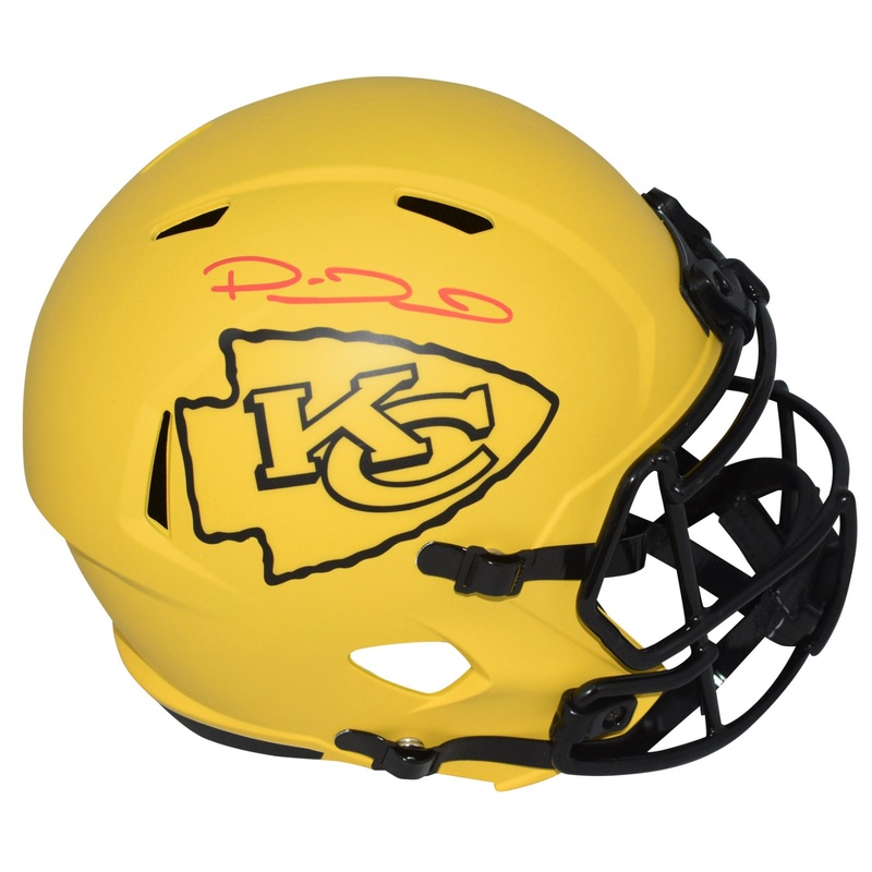 PATRICK MAHOMES AUTOGRAPHED KANSAS CITY CHIEFS RAVE FULL SIZE HELMET BECKETT