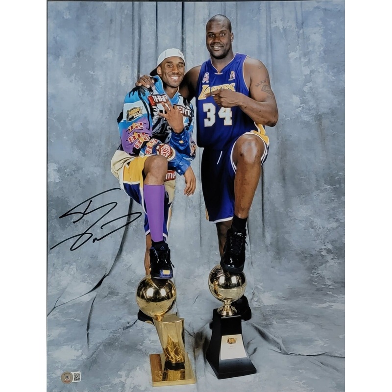 Shaquille O’Neal Signed Los Angeles Lakers 2002 NBA Champs 16×20 Photo Beckett