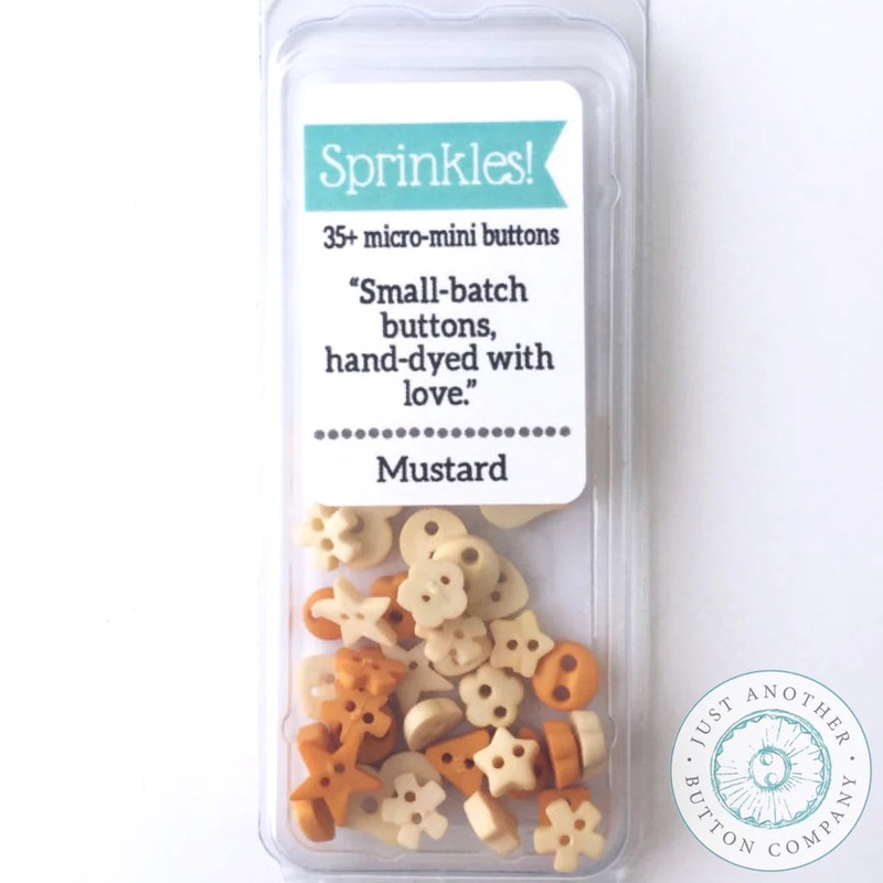 Sprinkle Pack Mini Buttons – Mustard