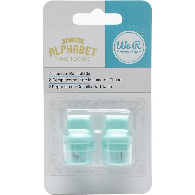 We R Mini Alphabet Punch Board Blade Refill 2/Pkg