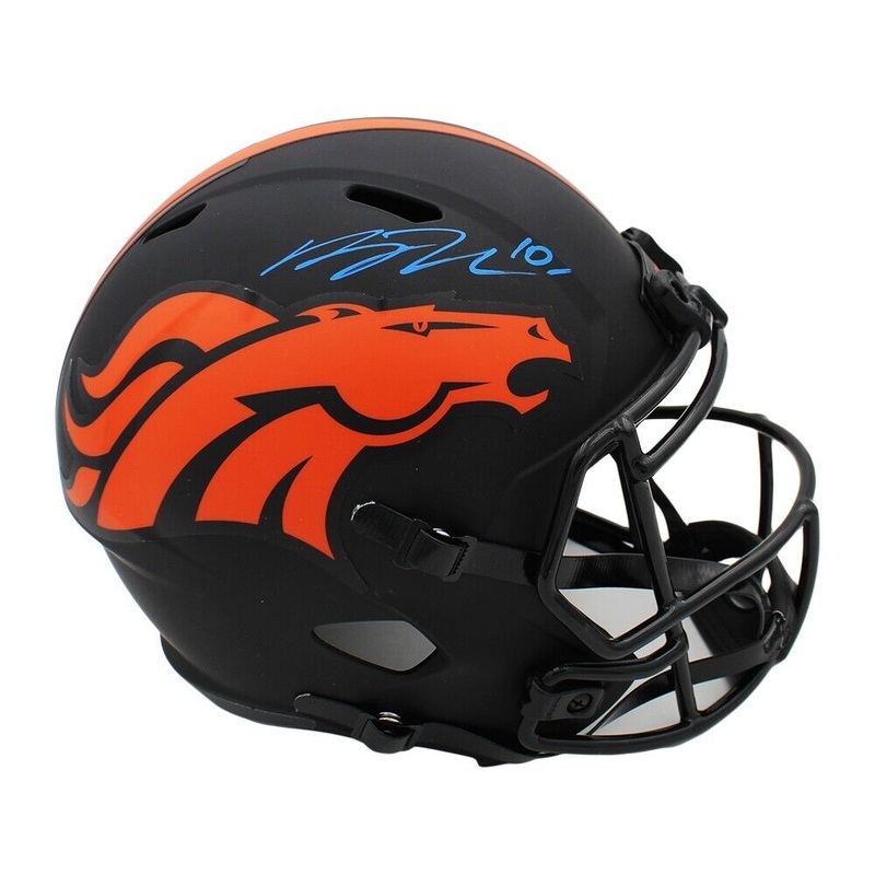 Bo Nix Signed Denver Broncos Speed Full Size Eclipse NFL Helmet