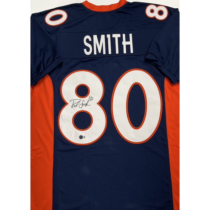 Broncos ROD SMITH Signed Custom Replica Denver Home Jersey AUTO – BAS