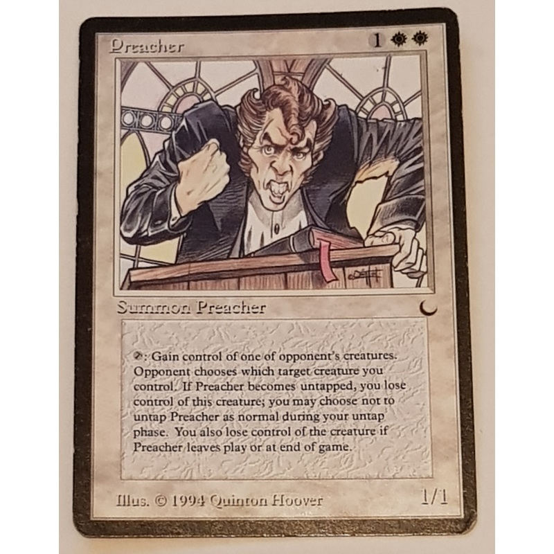 Magic the Gathering The Dark Preacher Trading Card