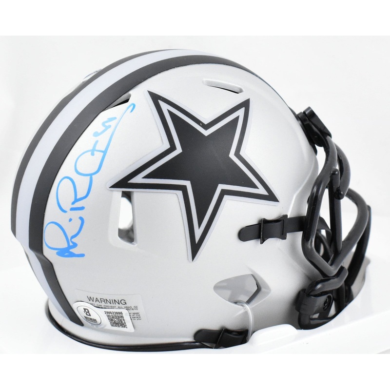 Michael Irvin Autographed Dallas Cowboys Rave Speed Mini Helmet – Beckett W Holo