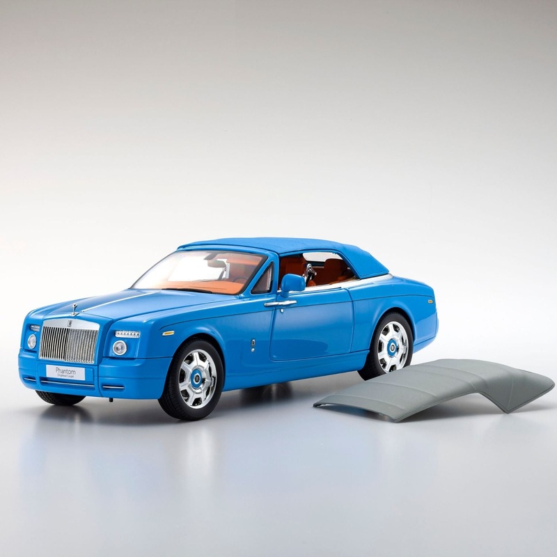 Rolls-Royce Phantom Drophead Coupe – Light Blue – 1:18 Scale Diecast Model Car