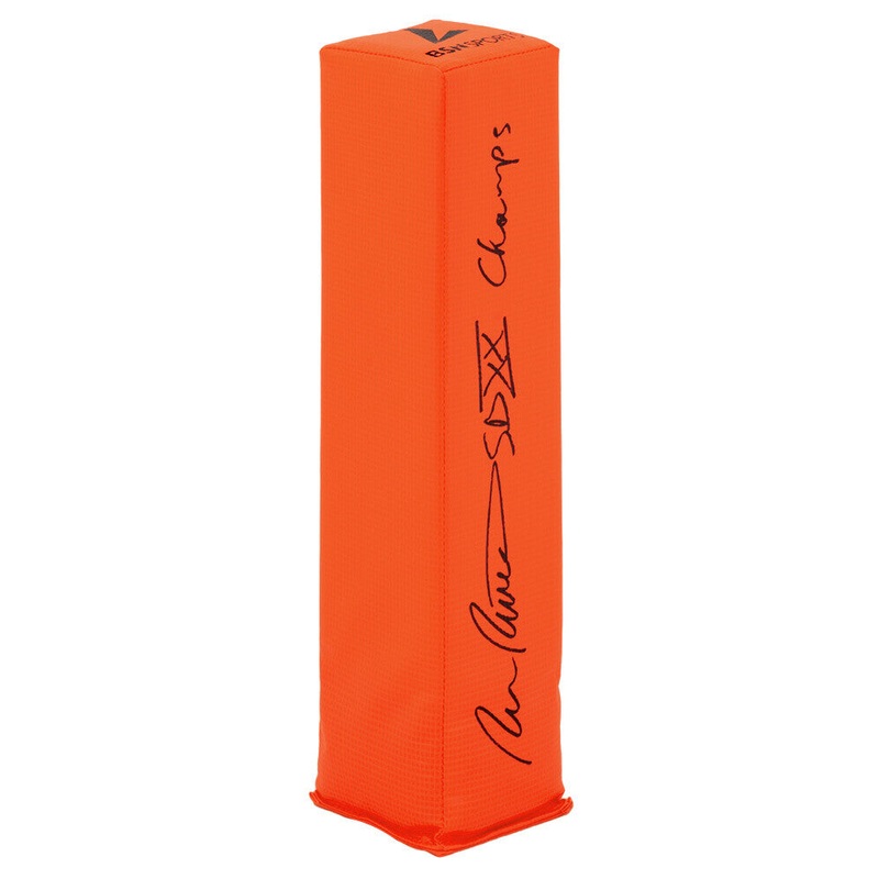 Ron Rivera Signed BSN Orange Endzone Football Pylon w/SB XX Champs – (SS COA)