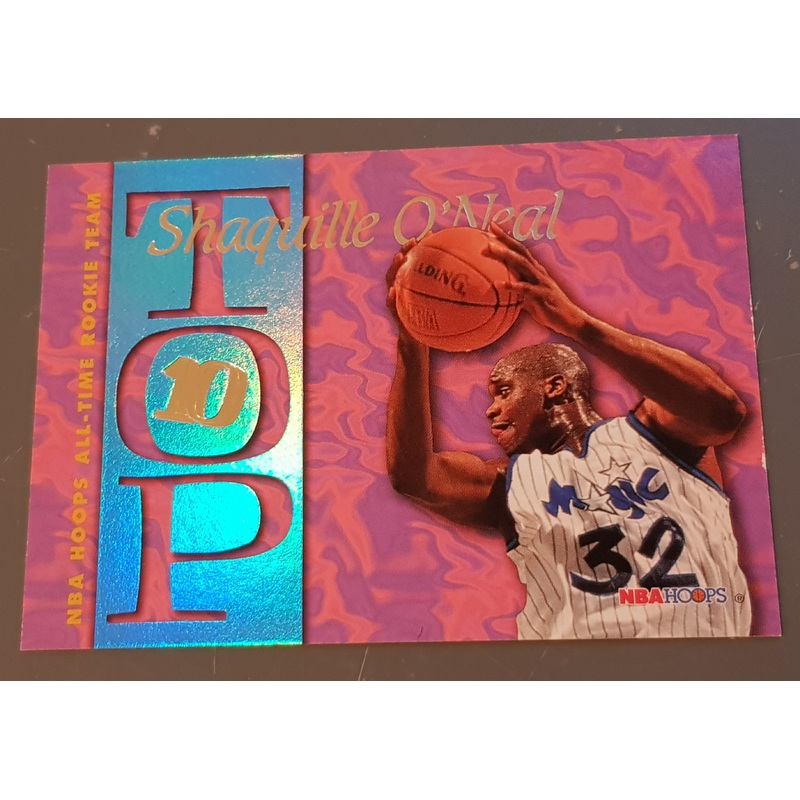 1995-96 NBA Hoops Shaquille O’Neal Top 10 #AR1 Trading Card