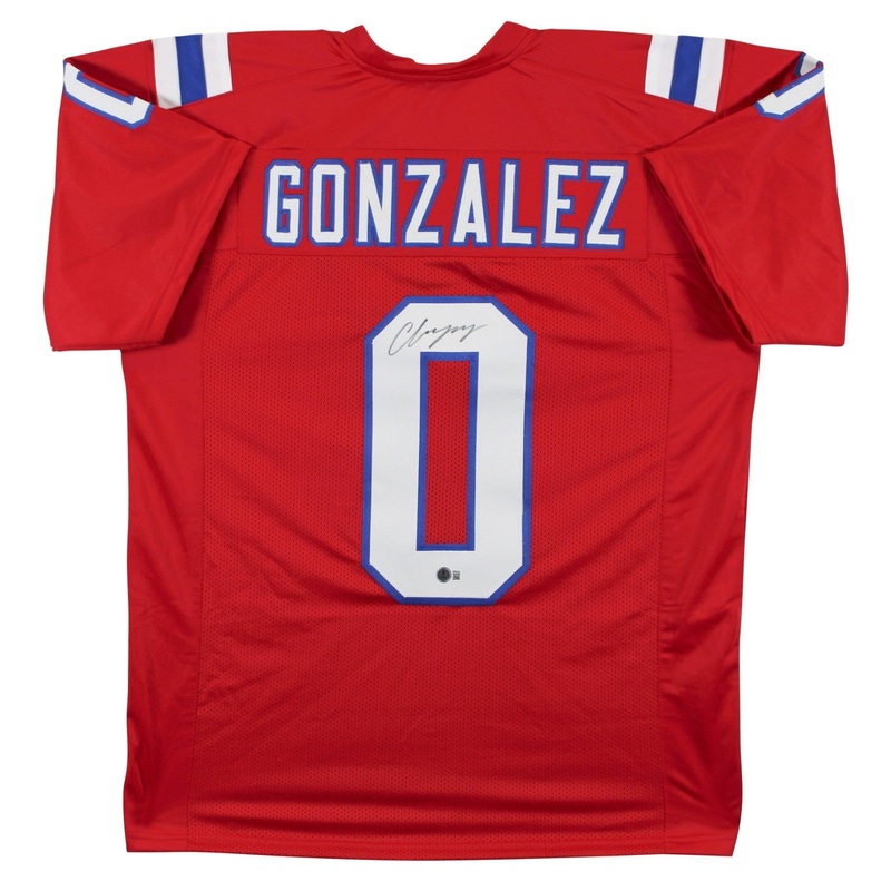 Christian Gonzalez Signed New England Patriots Jersey (Beckett) All Pro Def Back