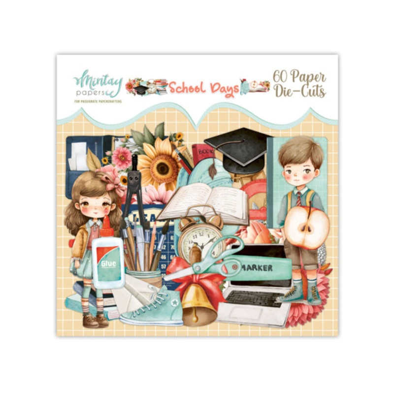 MINTAY PAPERS PAPER DIE-CUTS – SCHOOL DAYS, 60 PCS