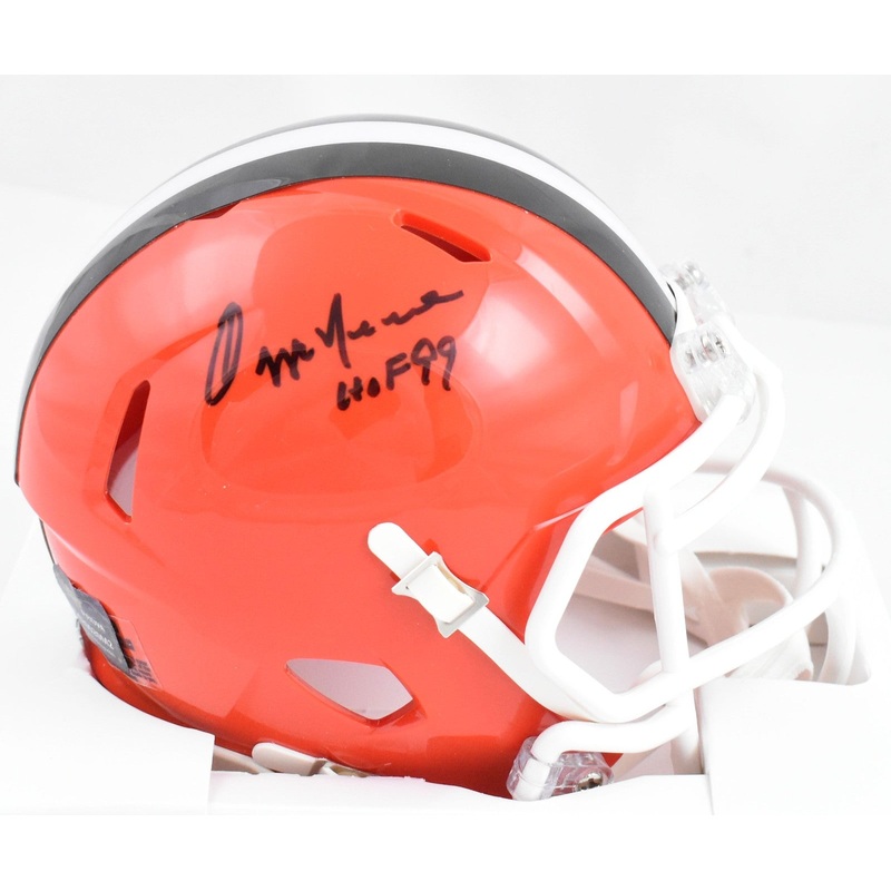 Ozzie Newsome Autographed Cleveland Browns Speed Mini Helmet w/HOF – Prova