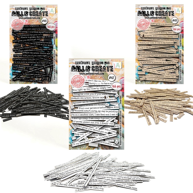 3 x Ephemera Die Cut Packs – Laugh Lines, Amusing Cuts & Funny Bone Funnies
