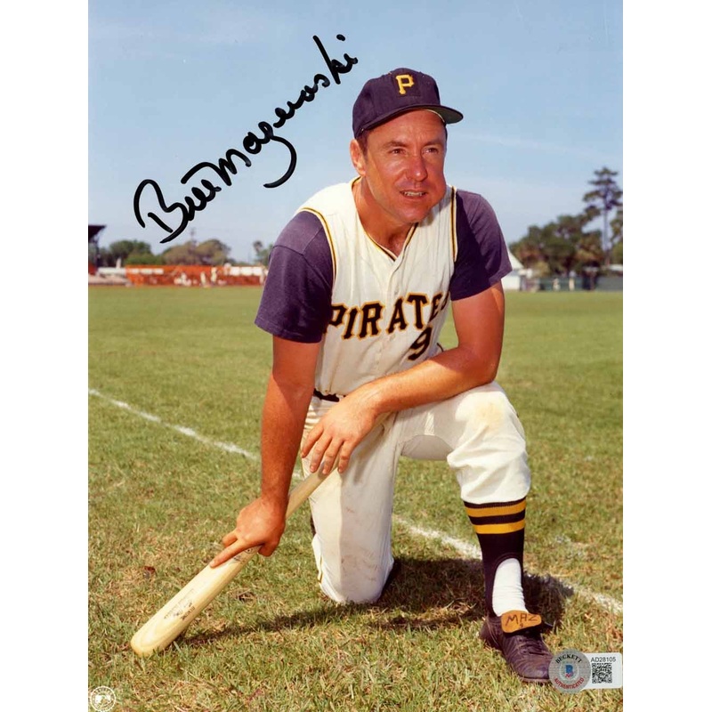 Bill Mazeroski Autographed Pittsburgh Pirates 8×10 Photo Beckett 50414