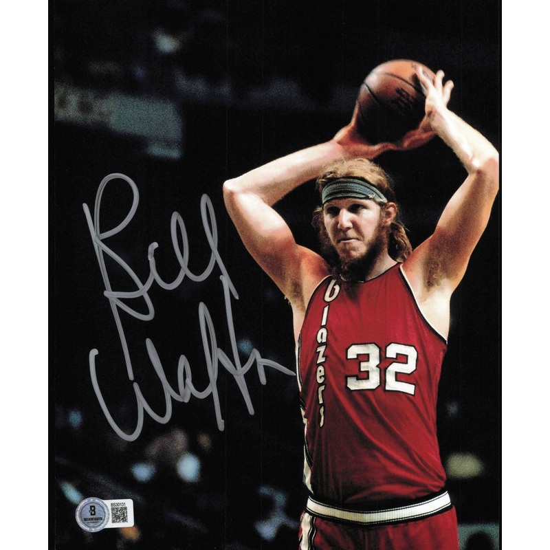 Bill Walton Autographed 8×10 Photo Portland Trail Blazers Beckett QR #BS30131