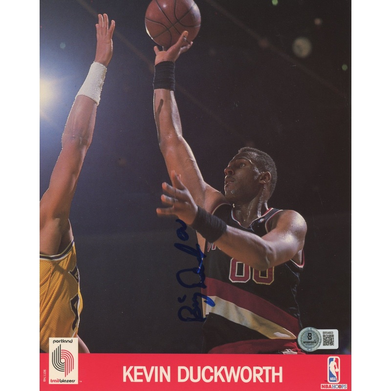 Blazers Kevin Duckworth Authentic Signed 8×10 Photo Autographed BAS #BR54803