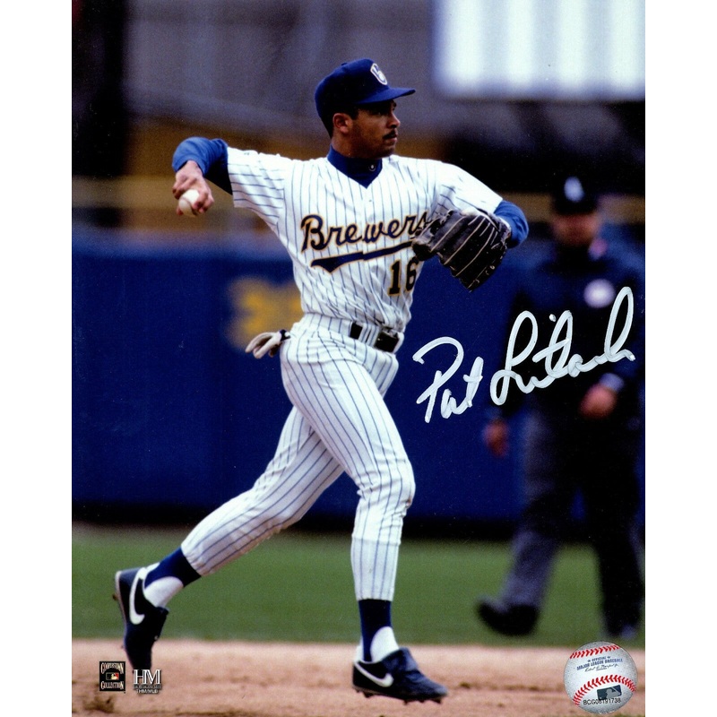 Brewers 1992 AL ROY Infielder PAT LISTACH Signed 8×10 Photo #2 AUTO