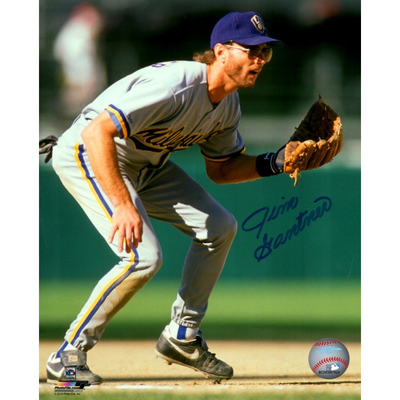 Brewers Infielder JIM GANTNER Signed 8×10 Photo #4 AUTO – Gumby