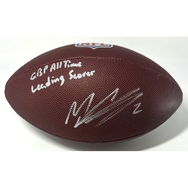 Packers MASON CROSBY Signed NFL Replica Wilson Football AUTO w/ Script – JSA