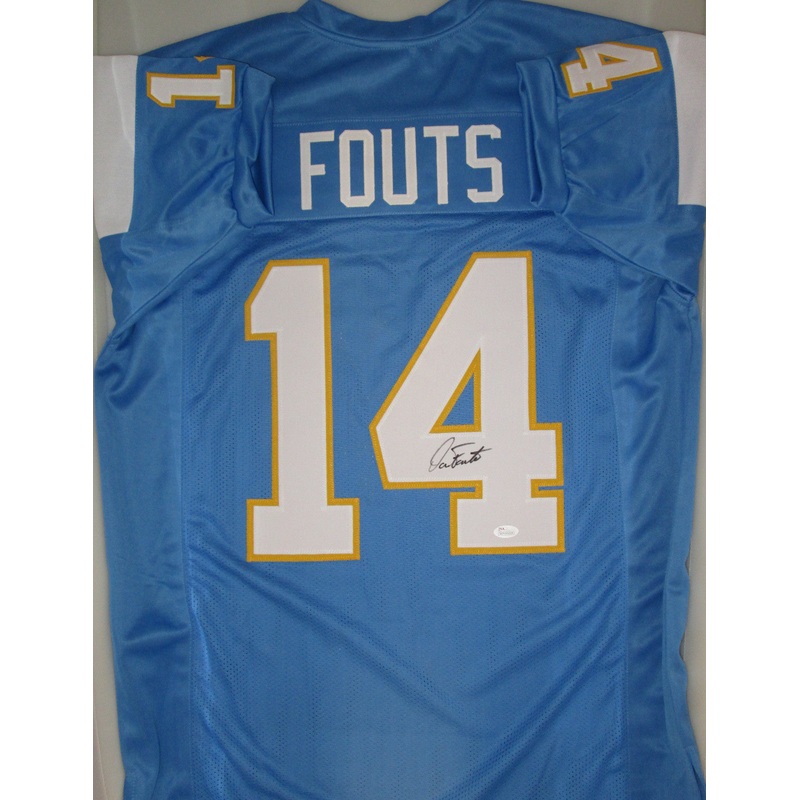 SD Chargers DAN FOUTS Signed Custom Jersey AUTO – JSA!! – HOF 1993