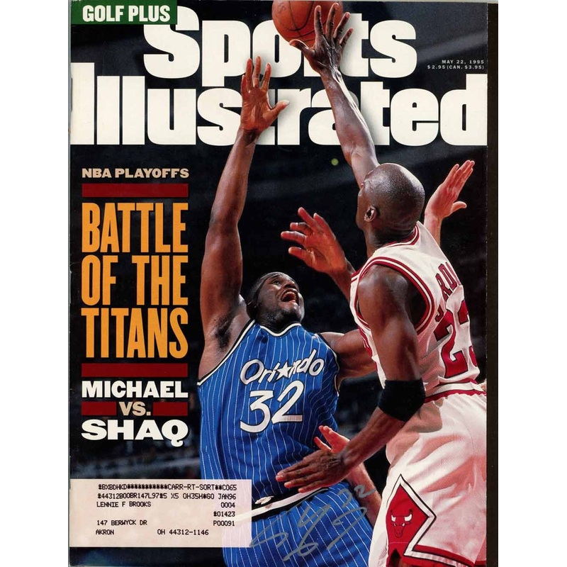 Shaquille O’Neal Signed Magazine Magic Sports Illustrated 5/22/1995 BAS 50725