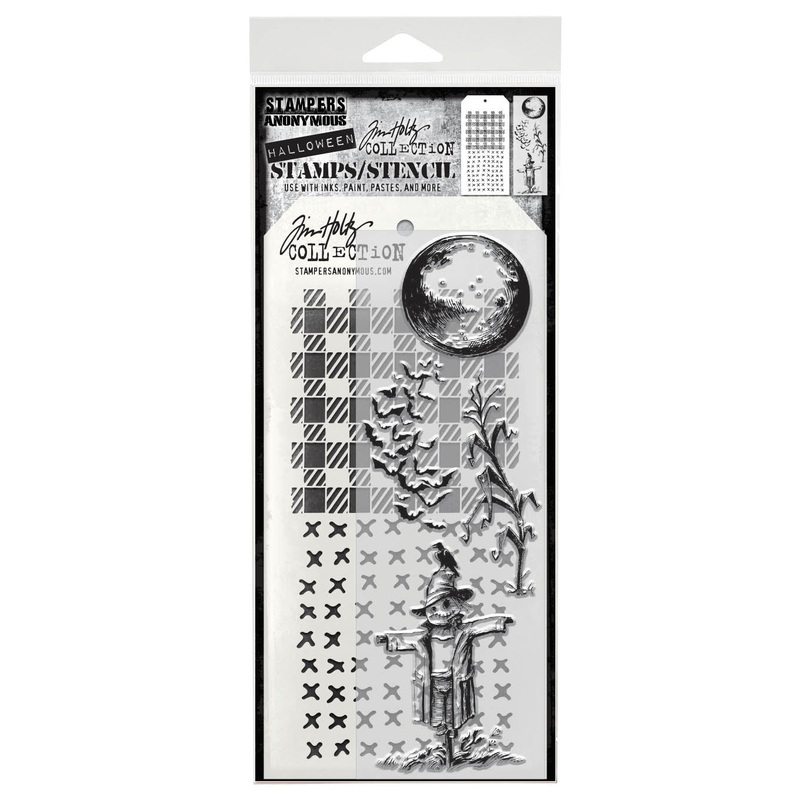 Stampers Anonymous The Scarecrow Tim Holtz Clear Stamp and Stencil