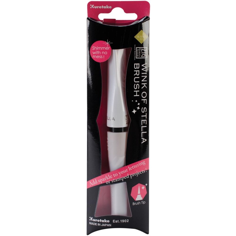 Zig Memory System Wink Of Stella Brush Glitter Marker Glitter Gold