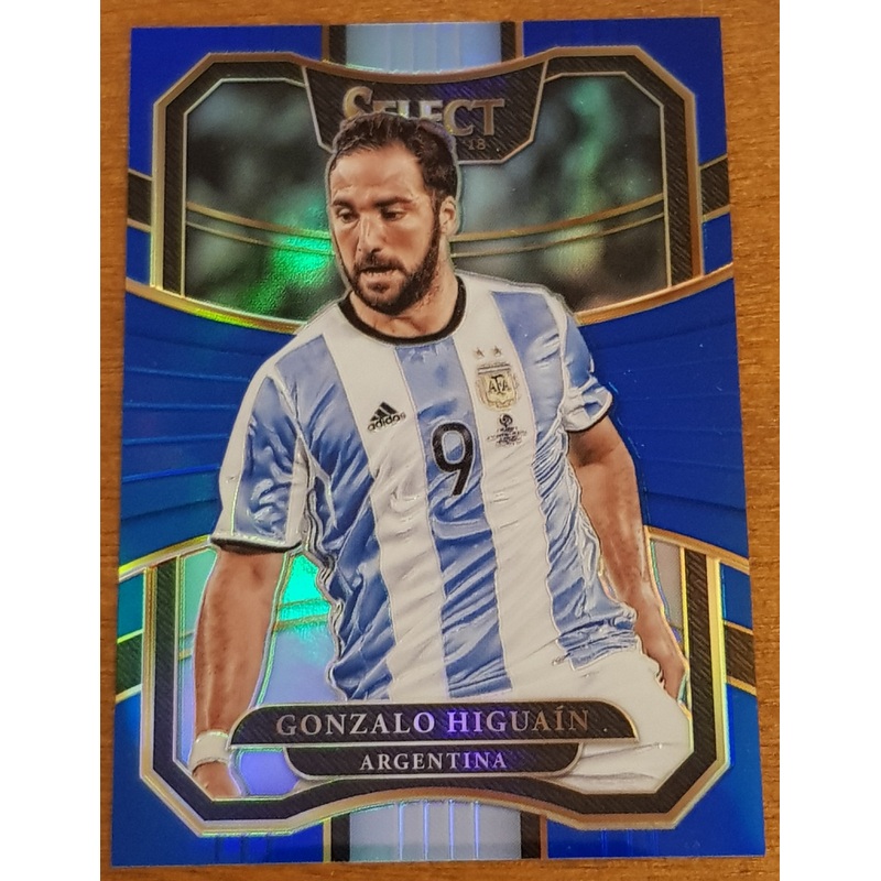 2017-18 Panini Select Gonzalo Higuain #14 Blue Terrace /299 Trading Card