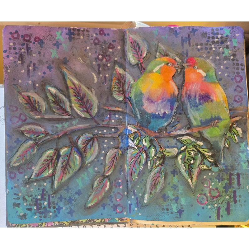 2025/10/17 – Art Journal Introduction – Acrylic paints – English
