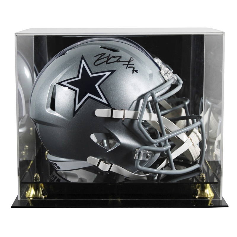 Cowboys Zack Martin Signed Full Size Speed Rep Helmet W/ Case BAS Witnessed