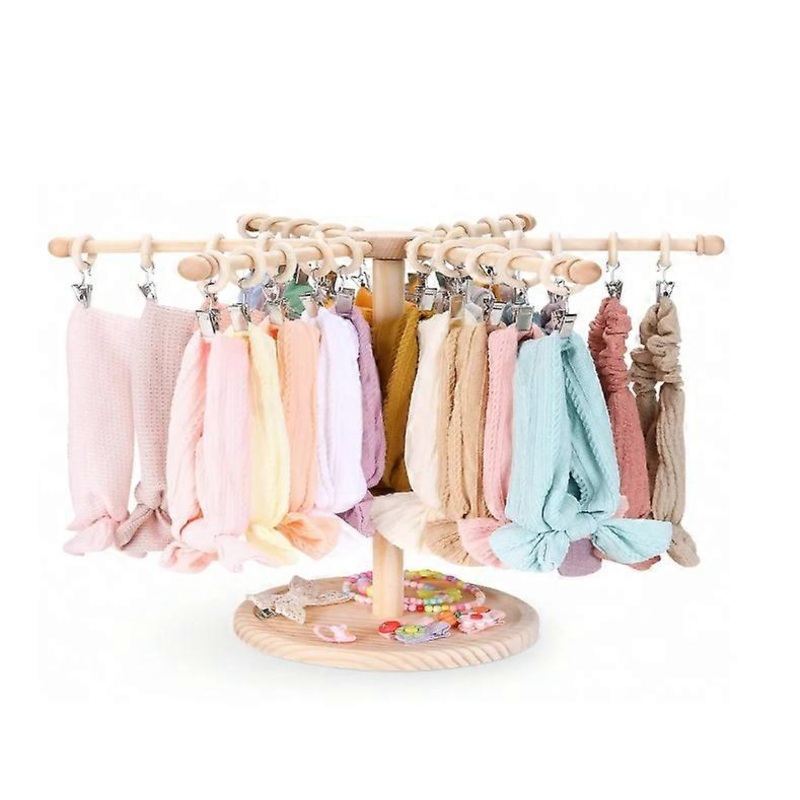 Estbridge  Headband Holder  Organizer For Girls 360 Rotating Hair ories Organizer Storage Baby Headband Display Stand Hair  Rack ForToddler Nursery De